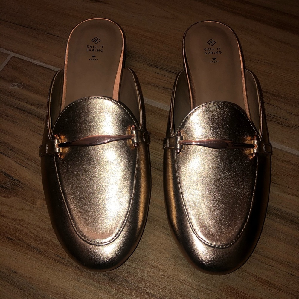 Rose Gold Loafers